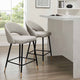 Lola Set of 2 Barstools - Bouclé - Taupe - DUSK