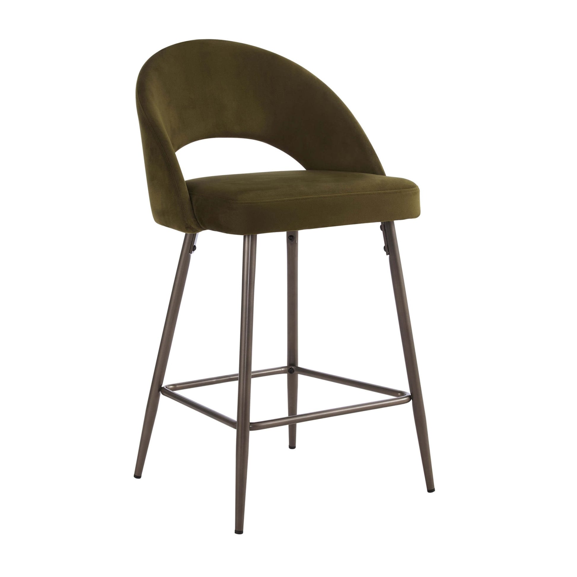 Lola Set of 2 Barstools - Rich Green - DUSK