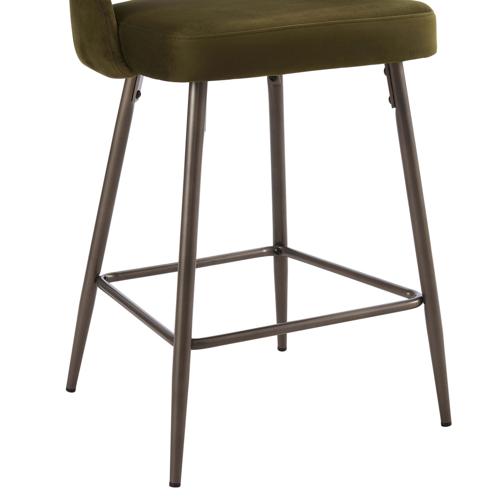 Lola Set of 2 Barstools - Rich Green - DUSK