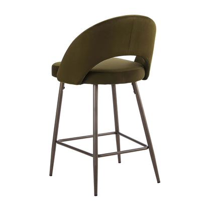 Lola Set of 2 Barstools - Rich Green - DUSK