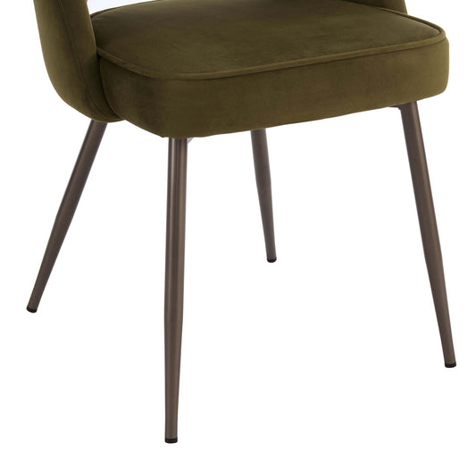 Lola Set of 2 Dining Chairs - Rich Green - DUSK