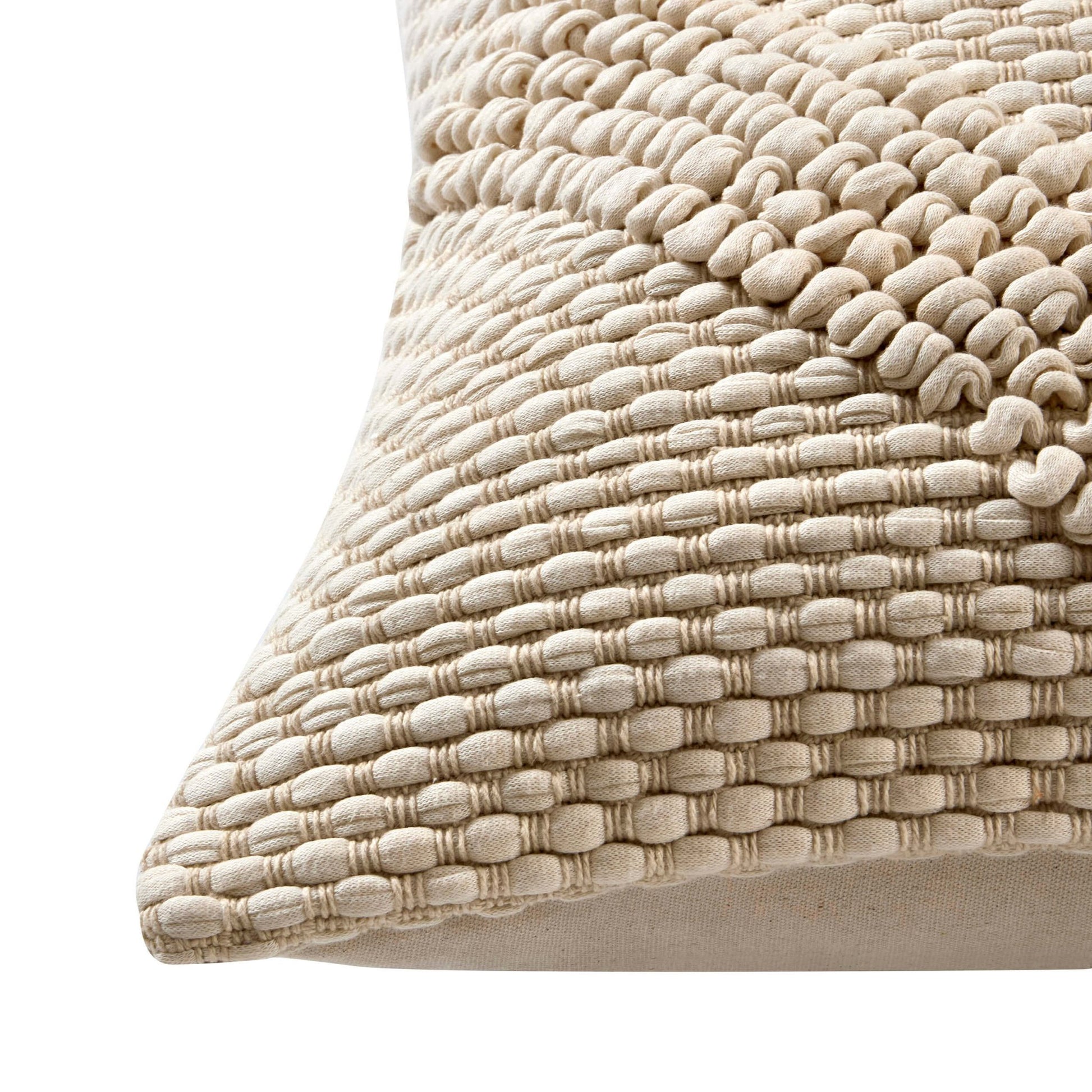 Loop Pattern Sofa Cushion Cover - Off White - DUSK