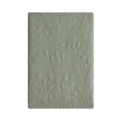 Lucerne Scallop Matelasse Bedspread - Forest Green - DUSK