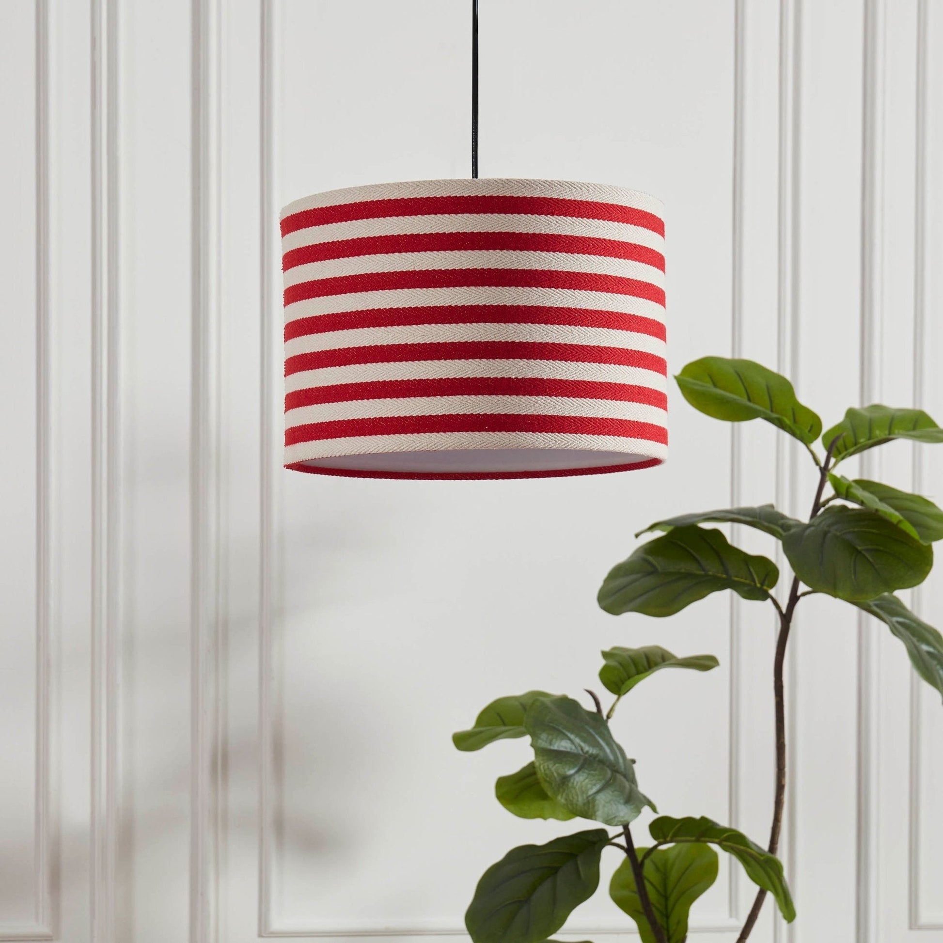 Lucia Striped Ceiling Shade - Red/White - DUSK