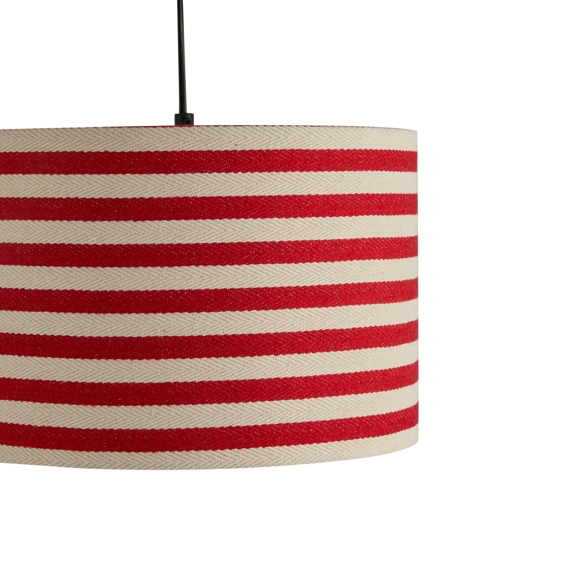 Lucia Striped Ceiling Shade - Red/White - DUSK