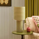 Lucia Striped Table Lamp - Green - DUSK