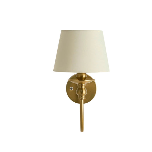 Lucille Ornate LED Rechargeable Wall Light - Brass - DUSK