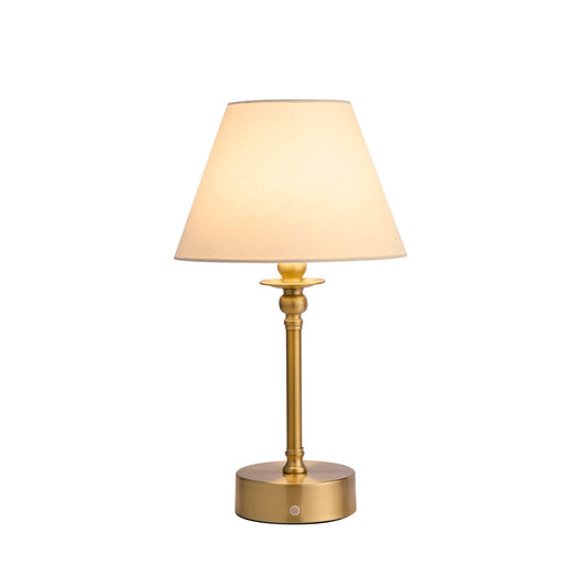 Lucille Ornate LED Rechargeable Wireless Lamp - Brass - DUSK