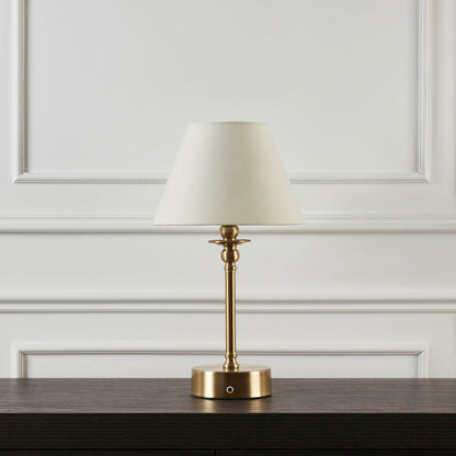 Lucille Ornate LED Rechargeable Wireless Lamp - Brass - DUSK