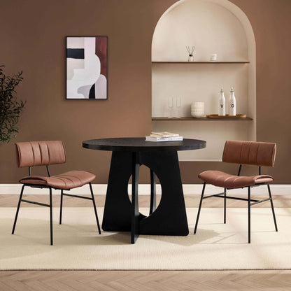 Lucy Dining Table 4 Seater - Black - DUSK