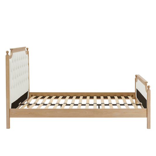 Luxor Bed Frame - Cream Linen - DUSK