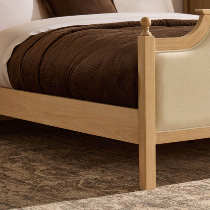 Luxor Bed Frame - Cream Linen - DUSK