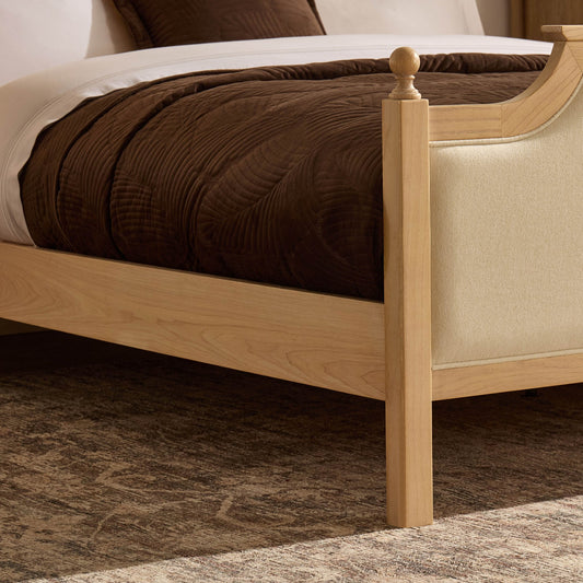 Luxor Bed Frame - Cream Linen - DUSK
