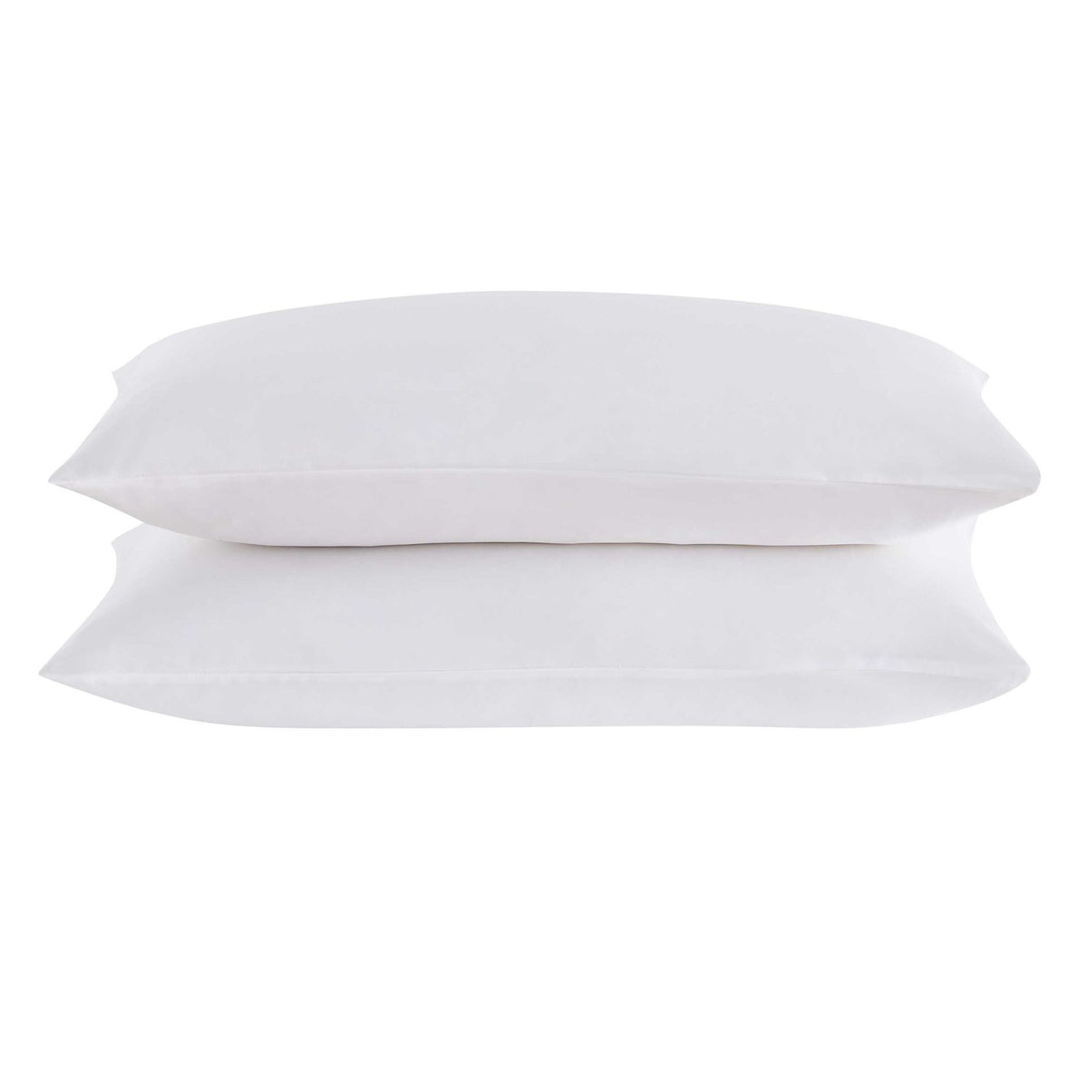 Lyla Lyocell Blend Plain Dye Pair of Classic Pillowcases - White - DUSK