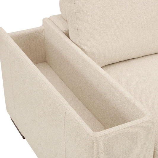 Lyon 2 Seater Sofa - Speckled Sand Boucle - DUSK