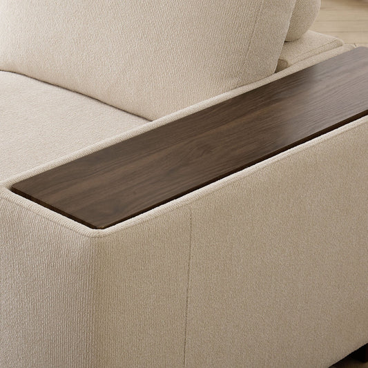 Lyon 2 Seater Sofa - Speckled Sand Boucle - DUSK