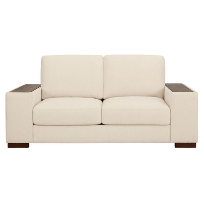 Lyon 2 Seater Sofa - Speckled Sand Boucle - DUSK