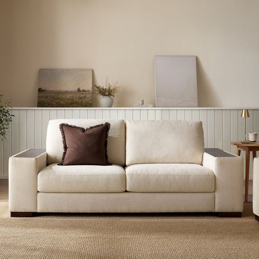 Lyon 3 Seater Sofa - Speckled Sand Boucle - DUSK