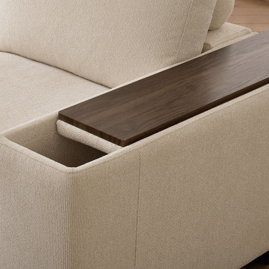 Lyon 3 Seater Sofa - Speckled Sand Boucle - DUSK