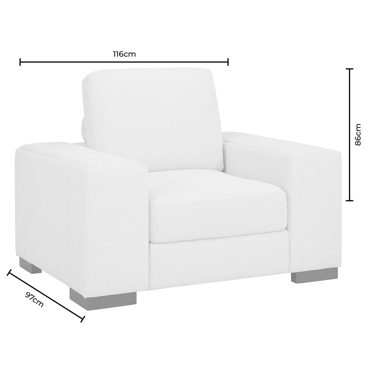 Lyon Armchair - Speckled Sand Boucle - DUSK