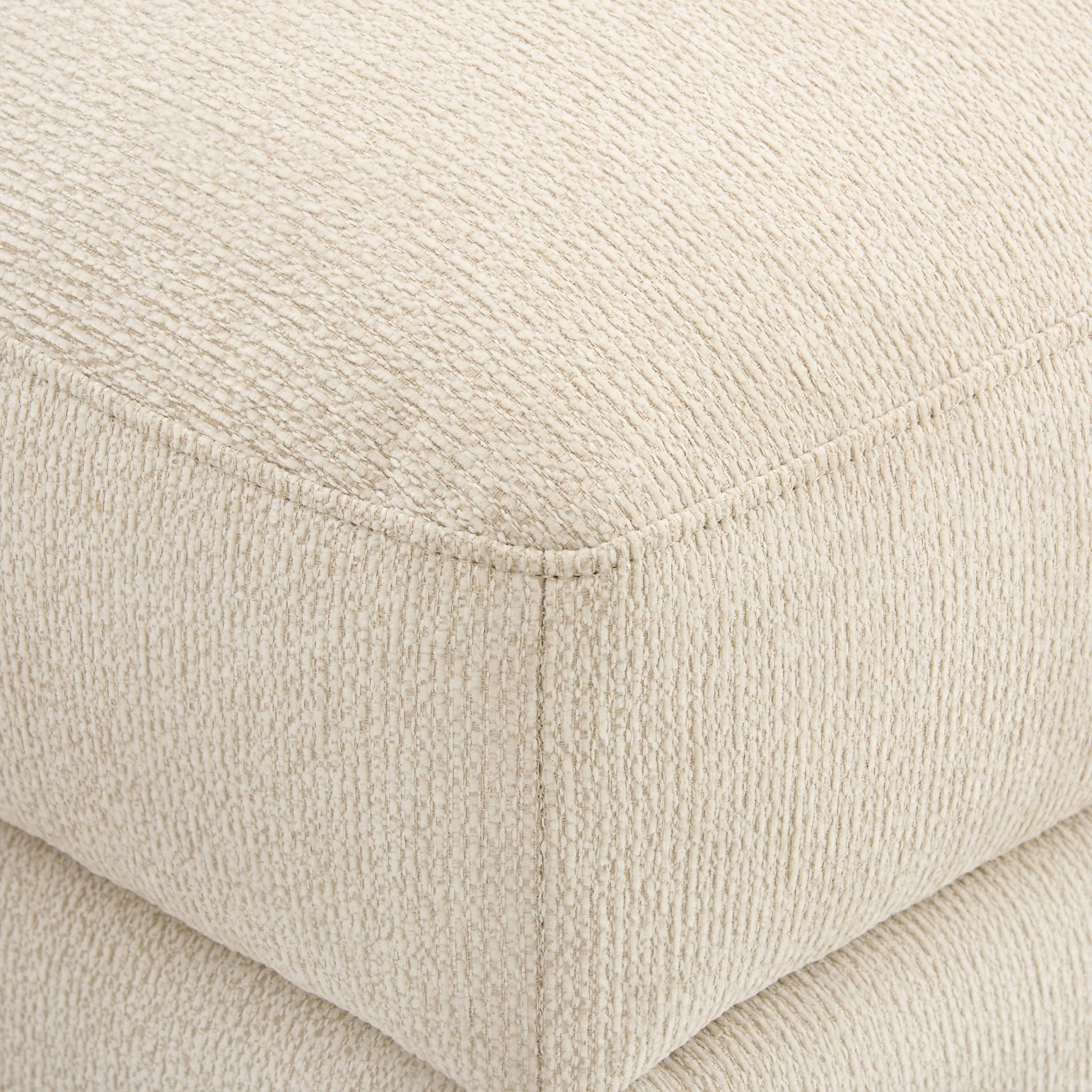 Lyon Pouffe - Speckled Sand Boucle - DUSK