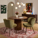 Mabel Set of 2 Dining Chairs - Chenille Olive - DUSK