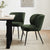 Mabel Set of 2 Dining Chairs - Velvet - Dark Olive - DUSK