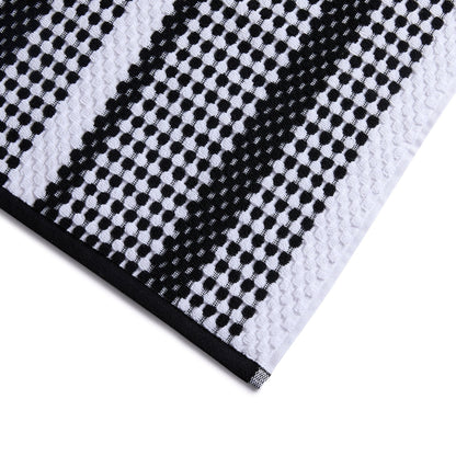 Madeira Popcorn Stripe Towel Collection - Black - DUSK