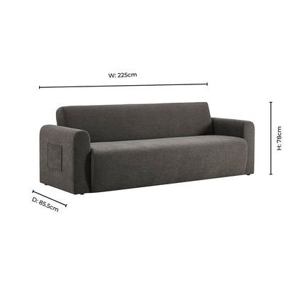 Madera Sofa Bed - Chenille Ash Grey - DUSK