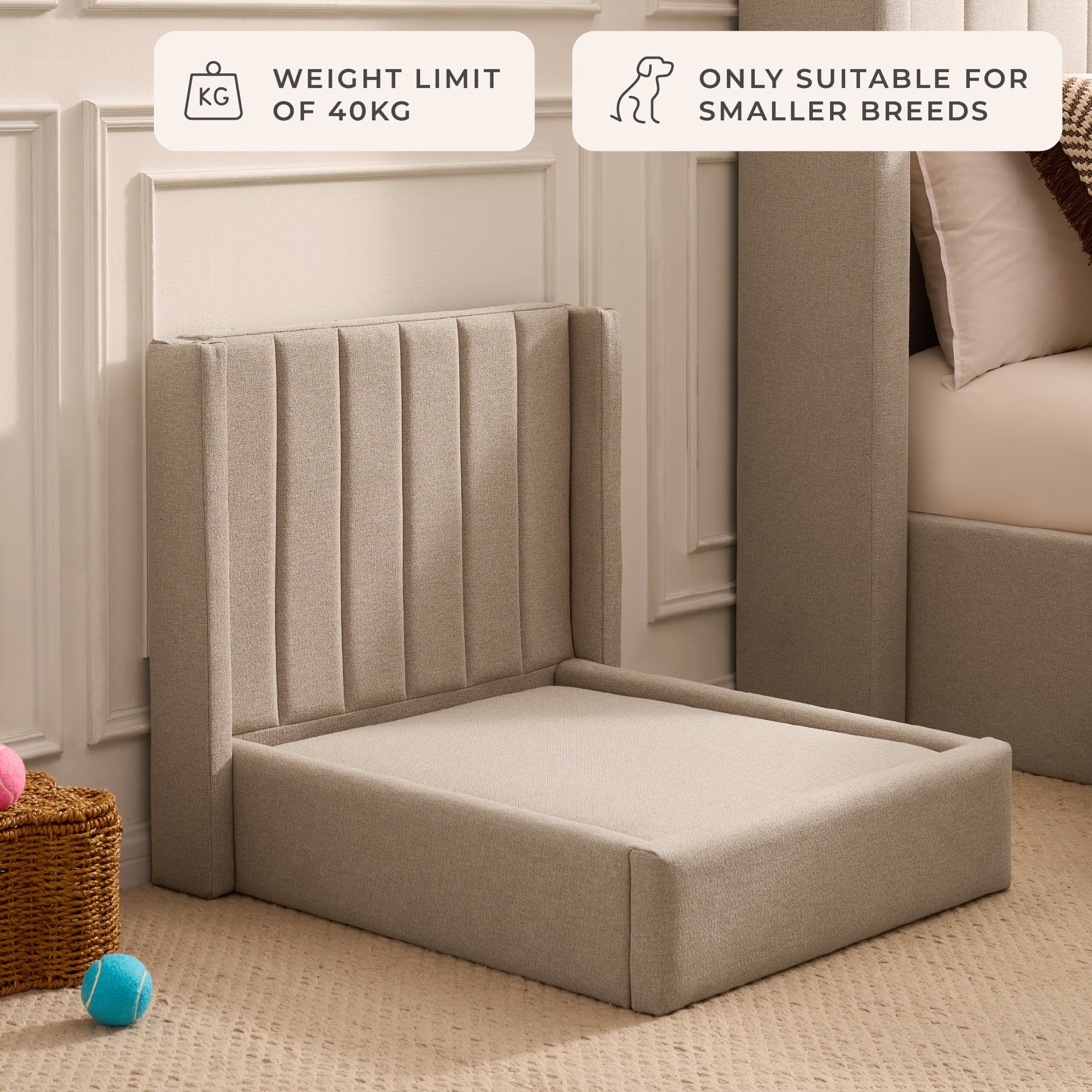 Madison Dog Bed - Oatmeal - DUSK