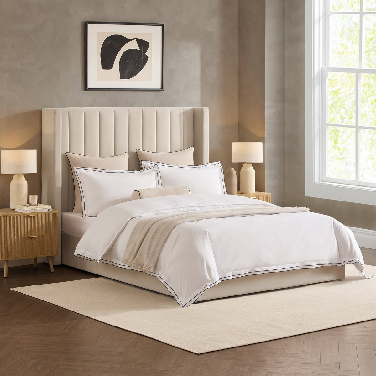 Madison Ottoman Storage Bed - Ecru - DUSK
