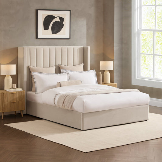 Madison Ottoman Storage Bed - Ecru - DUSK