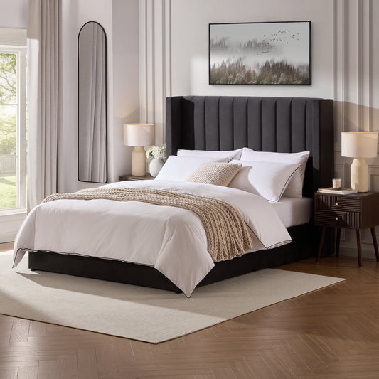 Madison Ottoman Storage Bed - Ink - DUSK