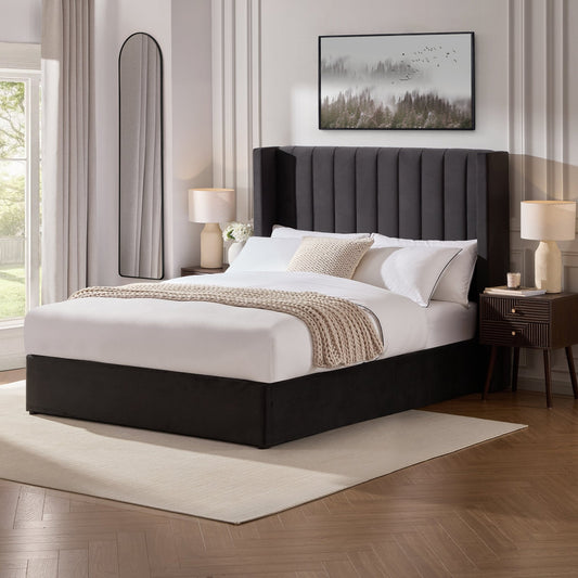 Madison Ottoman Storage Bed - Ink - DUSK