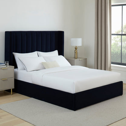 Madison Ottoman Storage Bed - Navy - DUSK