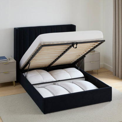 Madison Ottoman Storage Bed - Navy - DUSK