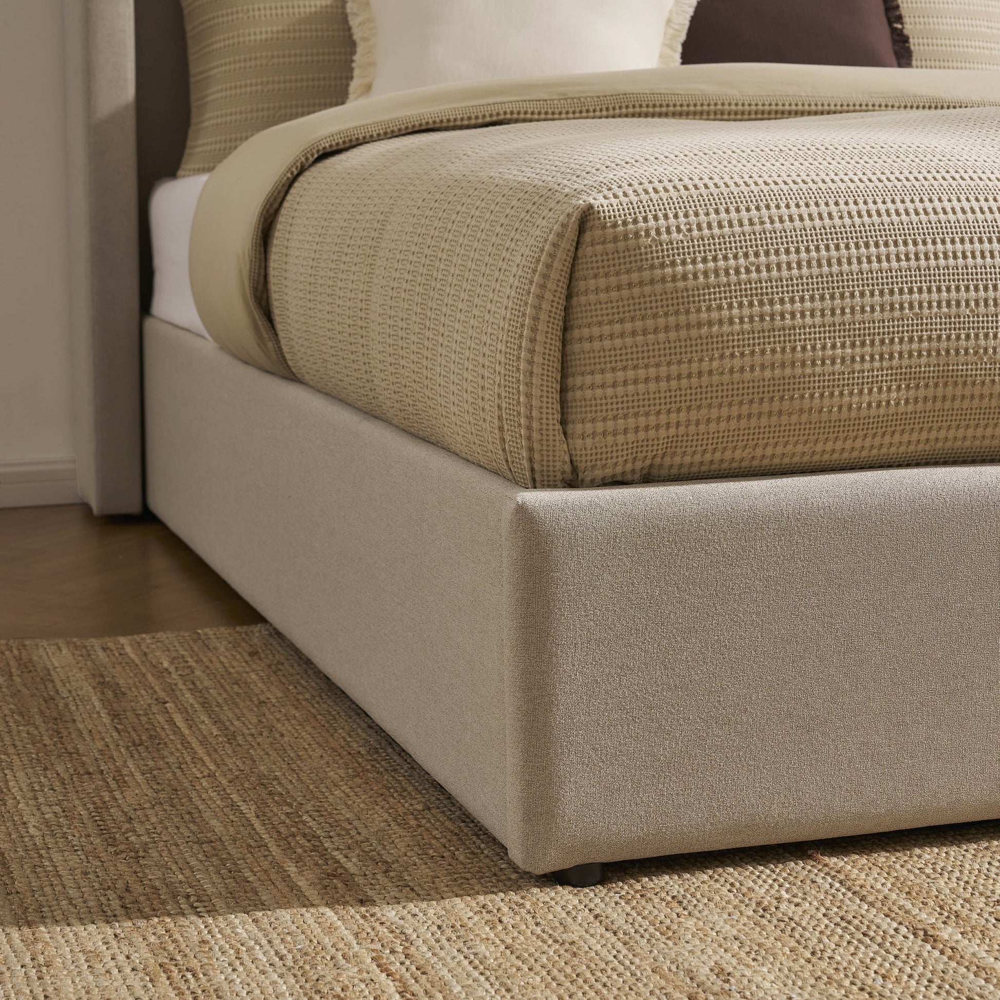 Madison Ottoman Storage Bed - Oatmeal - DUSK