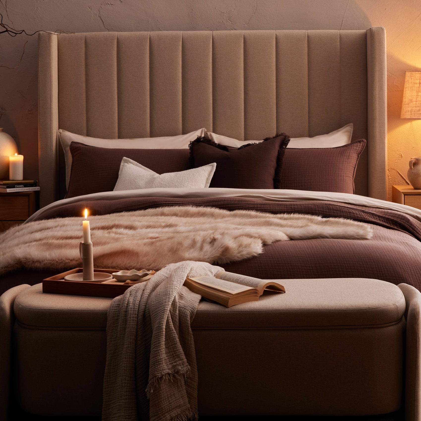 Madison Ottoman Storage Bed - Oatmeal - DUSK