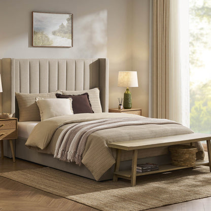 Madison Ottoman Storage Bed - Oatmeal - DUSK