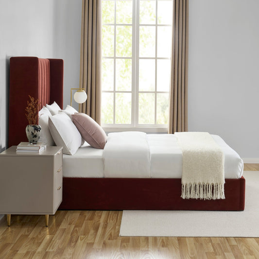 Madison Ottoman Storage Bed - Rust - DUSK