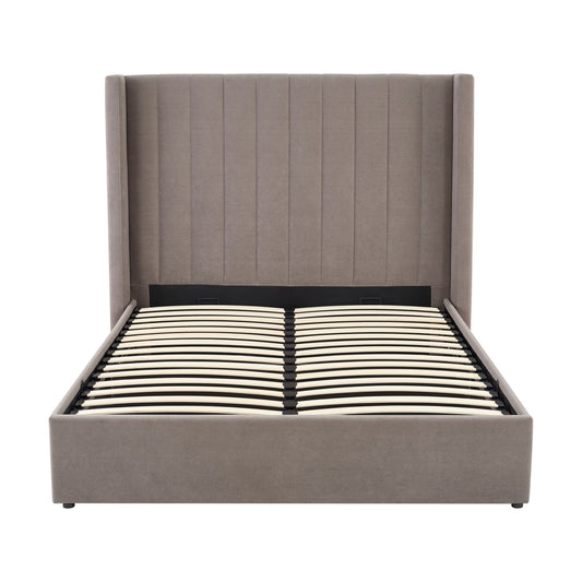 Madison Ottoman Storage Bed - Taupe - DUSK