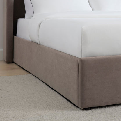 Madison Ottoman Storage Bed - Taupe - DUSK