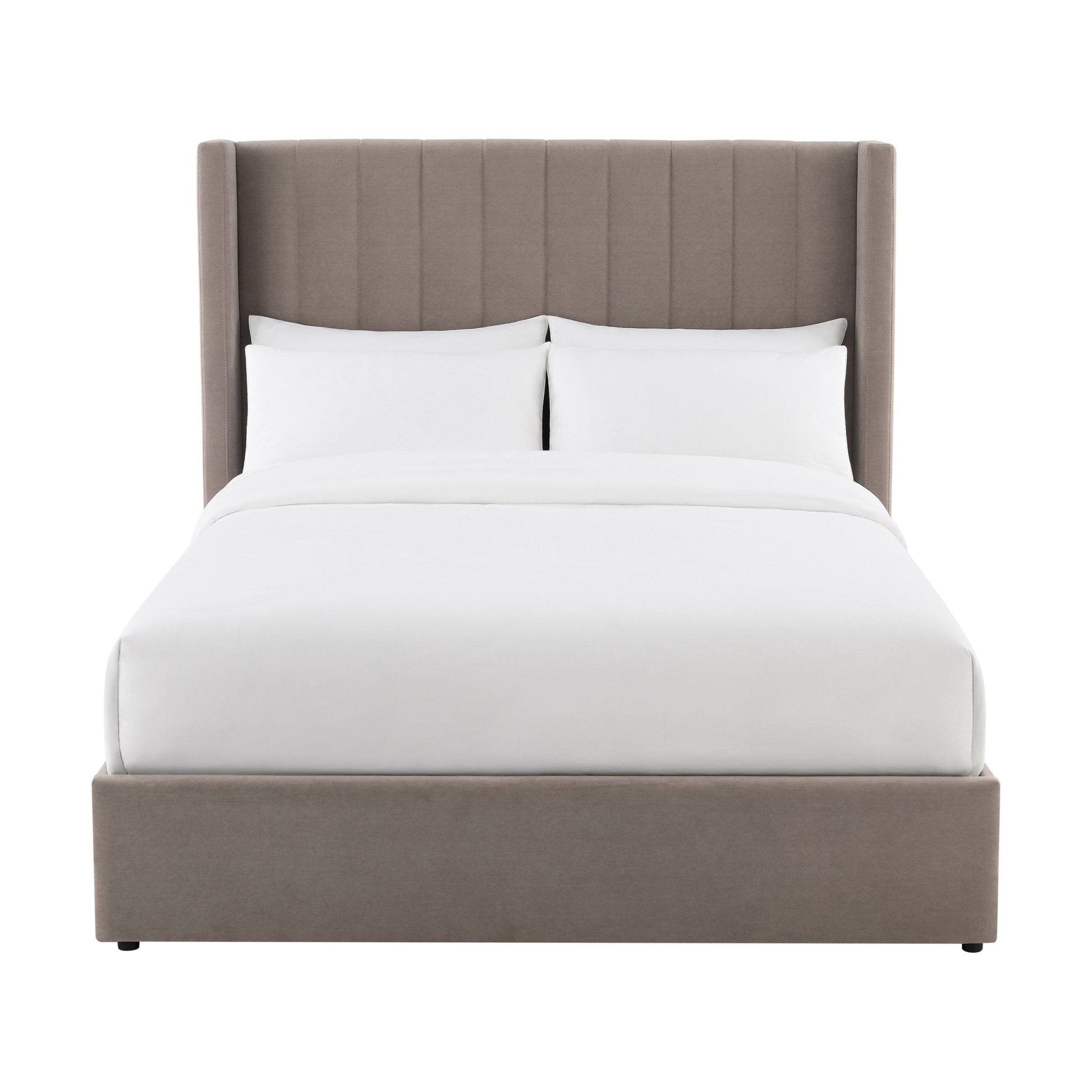 Madison Ottoman Storage Bed - Taupe - DUSK