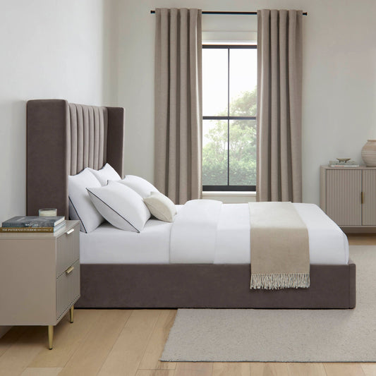 Madison Ottoman Storage Bed - Taupe - DUSK