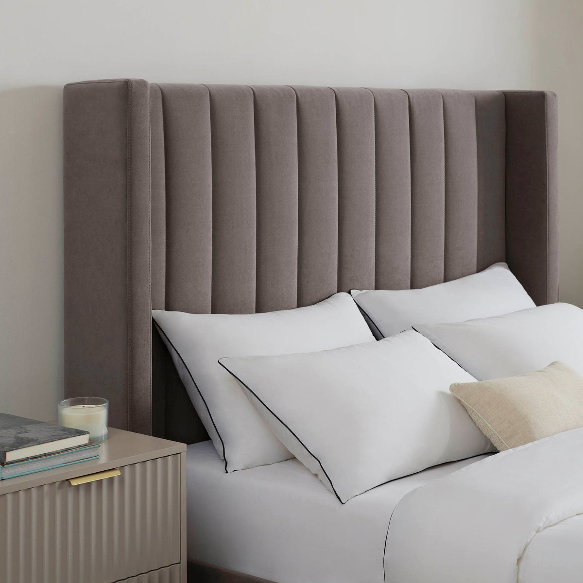 Madison Ottoman Storage Bed - Taupe - DUSK