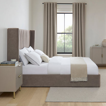 Madison Ottoman Storage Bed - Taupe - DUSK