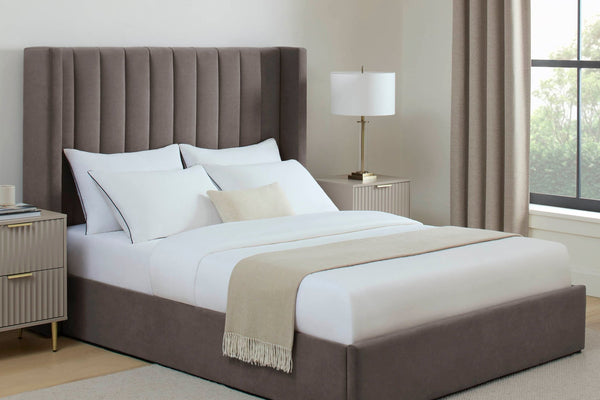 Madison Ottoman Storage Bed - Taupe - DUSK