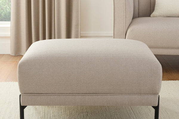 Madison Pouffe - Stone Grey - DUSK