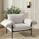 Maeve Slouched Accent Chair - Chenille Ivory - DUSK