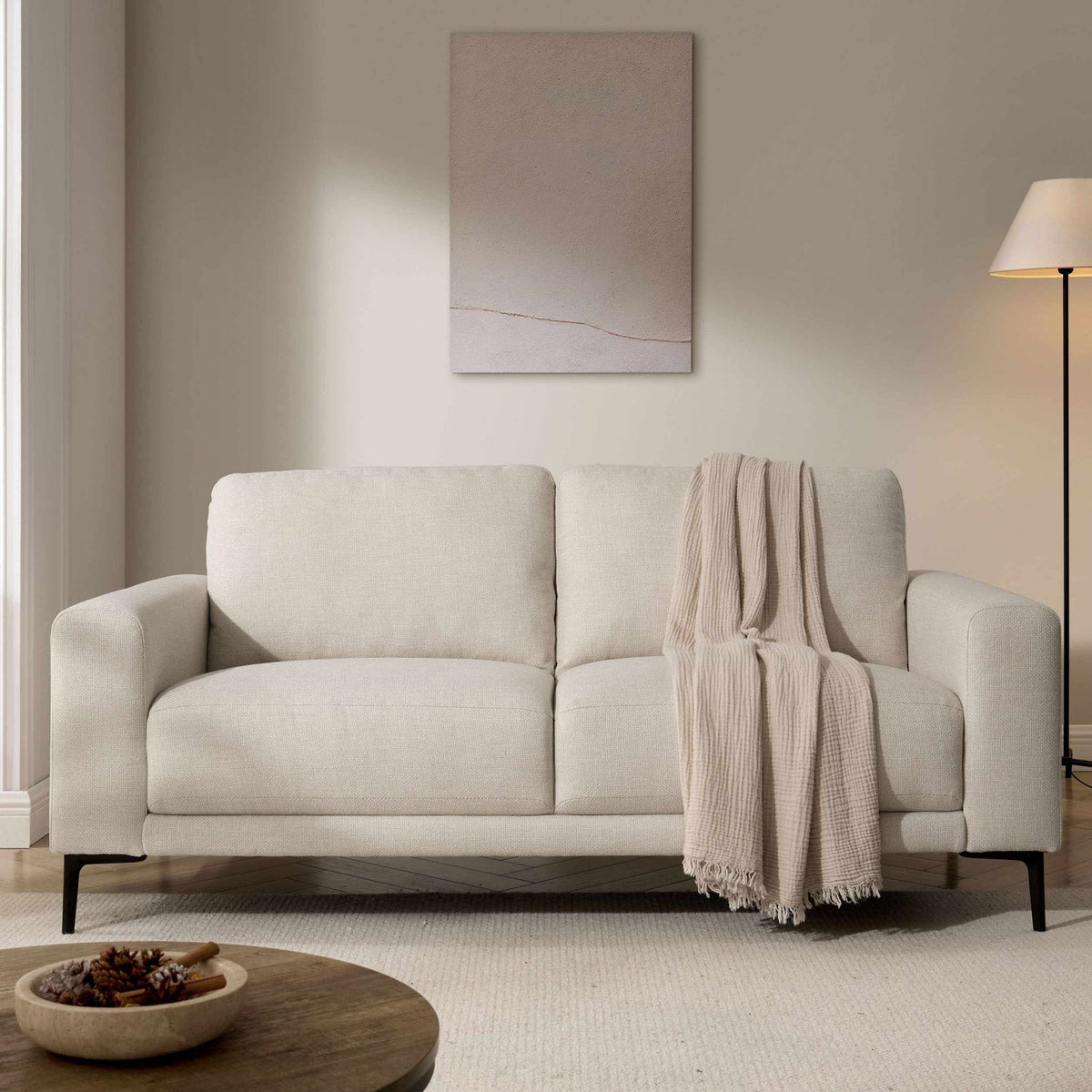 Malibu 2 Seater Sofa - Beige - DUSK